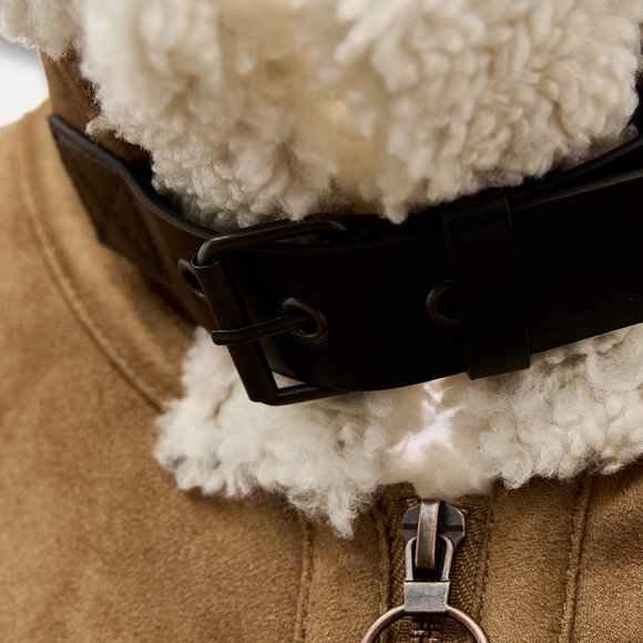 Zara DOUBLE-FACED CENTERED ZIPPER JACKET - Picture 6 of 10